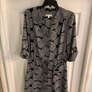 Black & White Shirt Dress